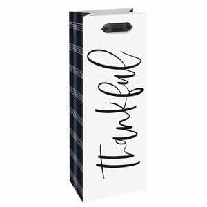 Modern Thanksgiving Wine Gift Bag