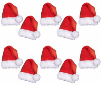 Santa Hat Cutouts