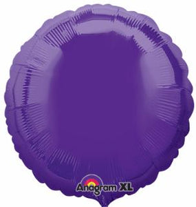 Purple Round 18" Foil Balloon
