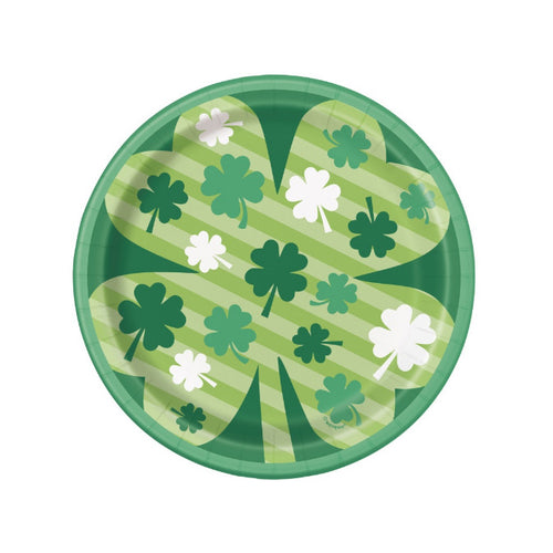 Lucky Clovers Dessert Plates