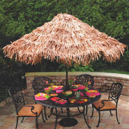 Natural Grass Umbrella Cover
