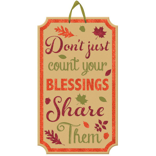Share Your Blessings Sign