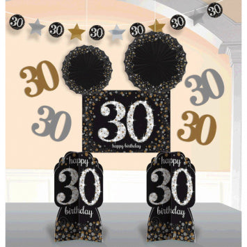 Sparkling Celebration 30th Room Decorating Kit