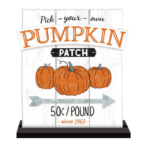 Pumpkin Patch Standing Sign