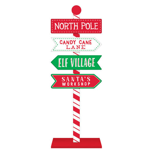 North Pole Standing Sign