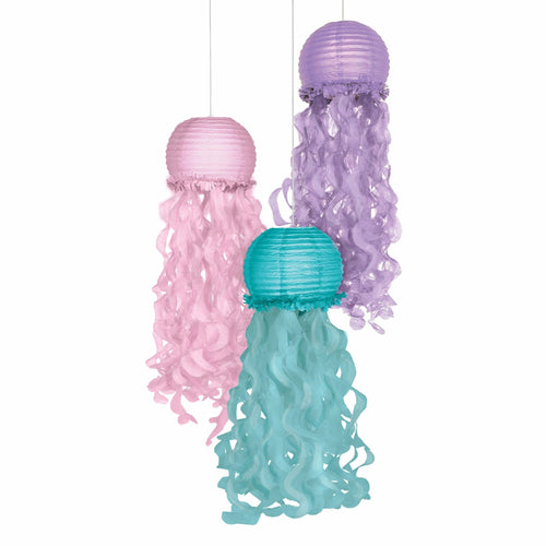 Pastel Jellyfish Hanging Lanterns