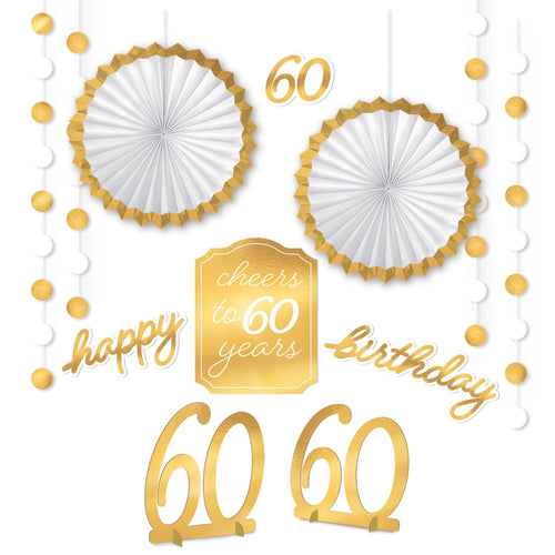 Golden Age 60th Room Decorating Kit