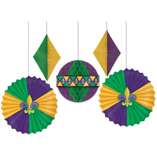 Mardi Gras Fan Decorating Kit
