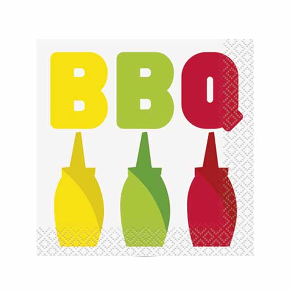 Classic BBQ Beverage Napkins