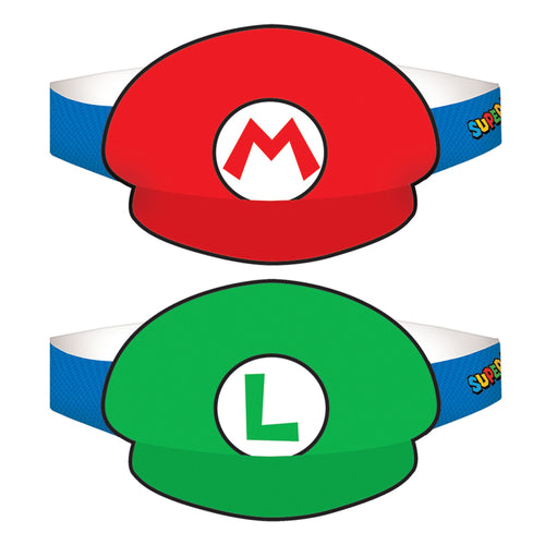 Mario Party Hats - 8ct
