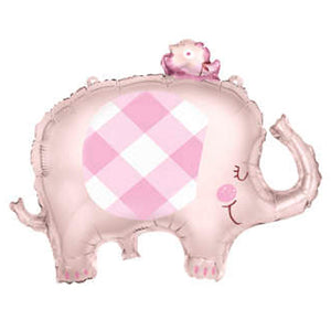 Pink Elephant 29" Foil Balloon