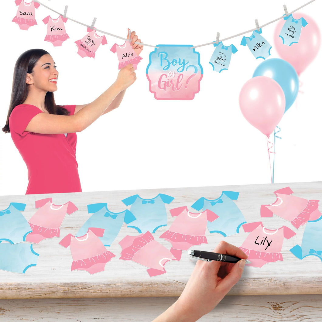 Gender Reveal Onsie Banner
