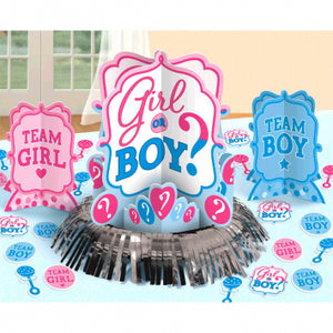 Gender Reveal Table Decorating Kit