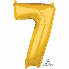 Load image into Gallery viewer, 34&quot; Gold Number Balloon