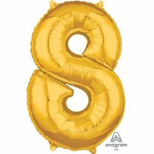 34" Gold Number Balloon