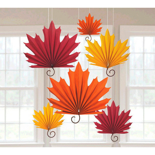 Leaf Fan Hanging Decorations