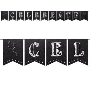 Chalkboard Pennant Banner