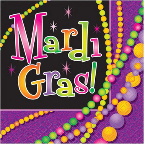 Mardi Gras Luncheon Napkins