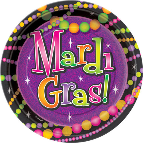 Mardi Gras Dinner Plates