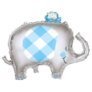 Blue Elephant 29" Foil Balloon