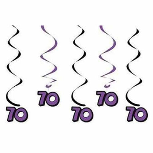 70th Hanging Swirls