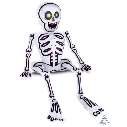 Sitting Skeleton Foil Balloon