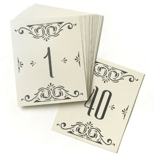 Deluxe Table Number Cards