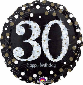 Sparkling Celebration 30th 28" Foil Balloon