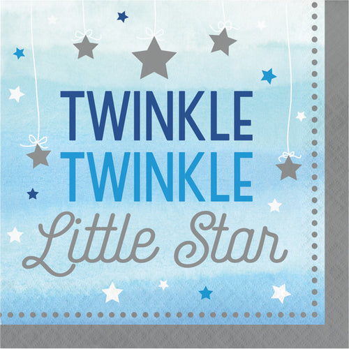 Twinkle Little Star Boy Luncheon Napkins