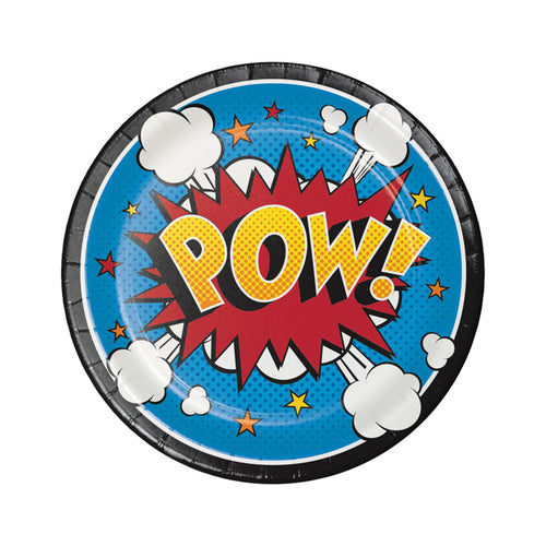 Superhero Party Dessert Plates