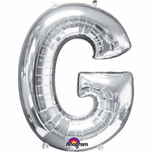 Load image into Gallery viewer, 34&quot; Silver Letter Balloon