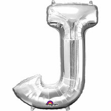 Load image into Gallery viewer, 34&quot; Silver Letter Balloon