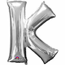 Load image into Gallery viewer, 34&quot; Silver Letter Balloon