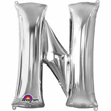 Load image into Gallery viewer, 34&quot; Silver Letter Balloon
