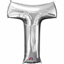 Load image into Gallery viewer, 34&quot; Silver Letter Balloon