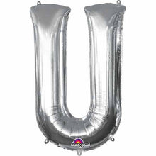 Load image into Gallery viewer, 34&quot; Silver Letter Balloon