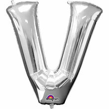 Load image into Gallery viewer, 34&quot; Silver Letter Balloon