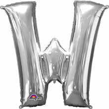 Load image into Gallery viewer, 34&quot; Silver Letter Balloon