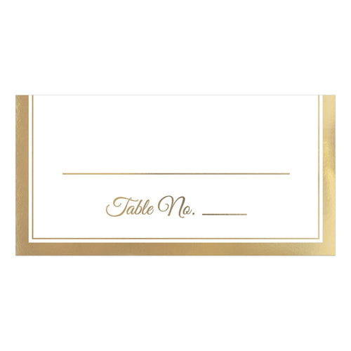 Gold Trim Placecards - 50ct