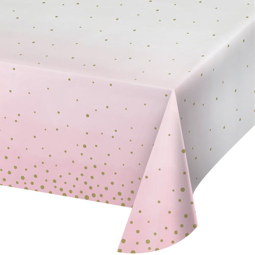 Pink & Gold Baby Table Cover