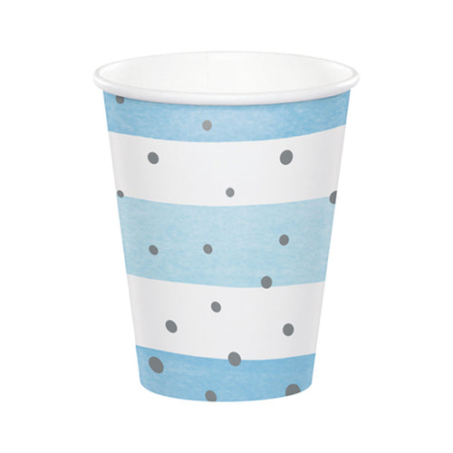 Blue & Silver 9oz Cups