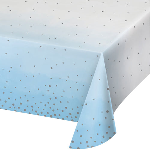Blue & Silver Table Cover