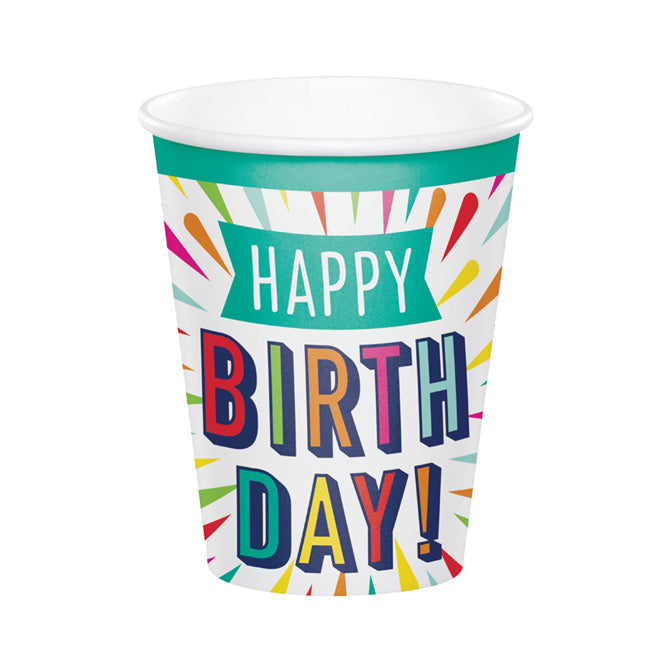 Birthday Burst 9oz Cups