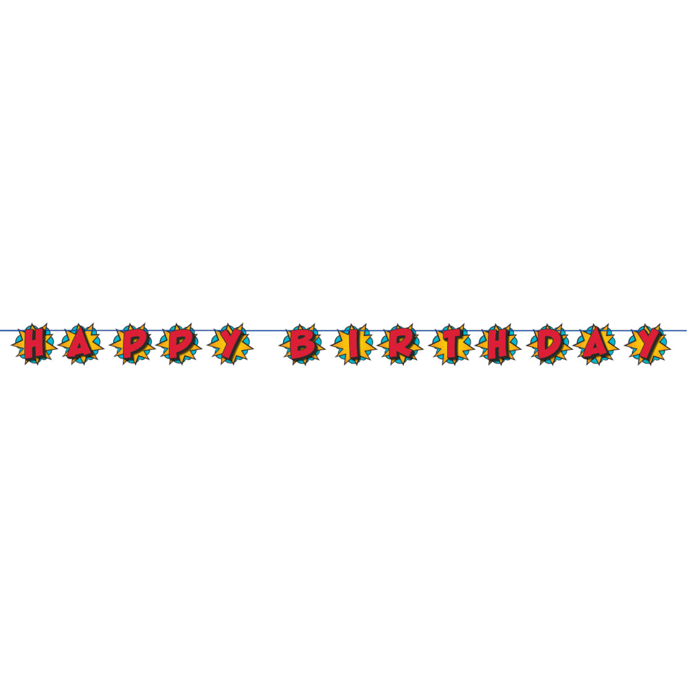Superhero Ribbon Banner