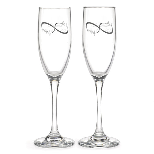 Infinity Champagne Flutes - 2ct