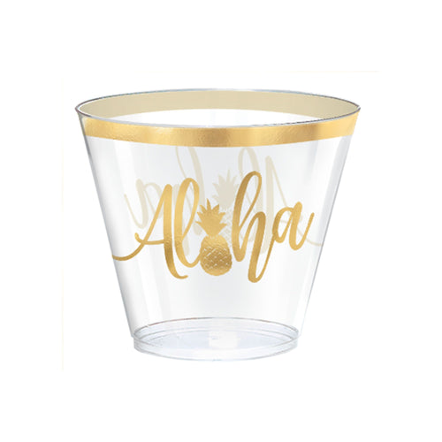 Aloha 9oz Plastic Tumblers