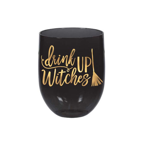 Drink up Witches Wine Glass
