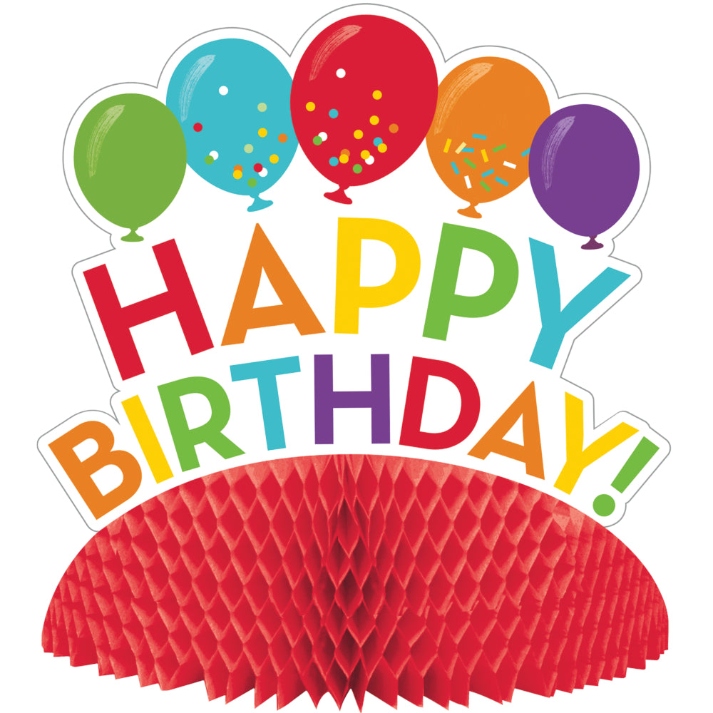 Happy Birthday Honeycomb Centerpiece