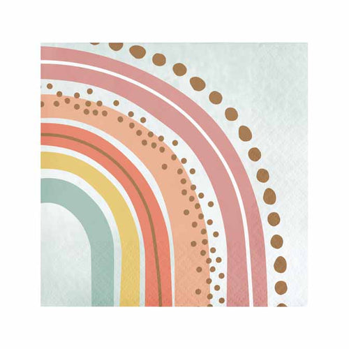 Boho Rainbow Beverage Napkins