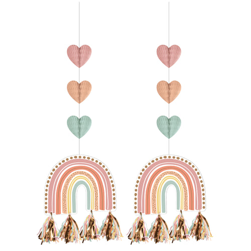 Boho Rainbow Hanging Tassels